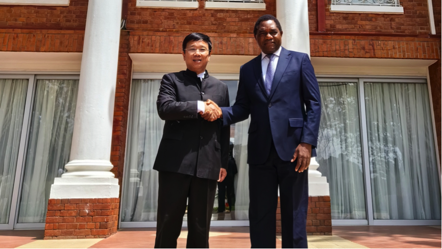 樂天使資源董事長王平衛拜會贊比亞總統 希奇萊馬并出席收購Kitumba銅礦股權簽約儀式